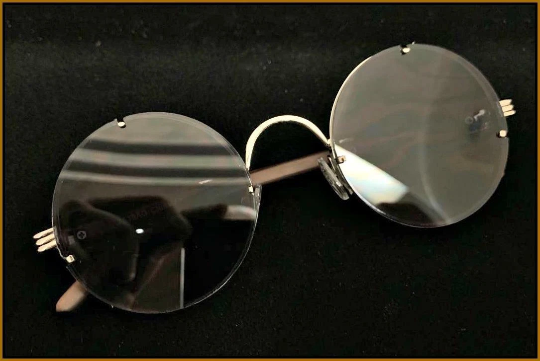 Mens Classy Sophisticated Retro Style SUNGLASSES Round Frame Lens - Image 5
